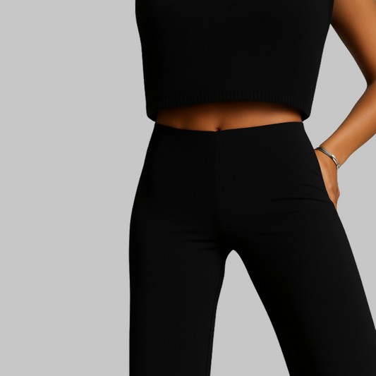 WIDE LEG JERSEY TROUSER