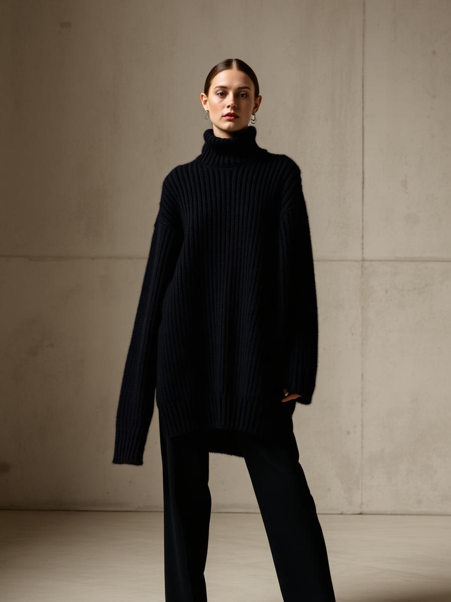 Rib Cashmere Knit