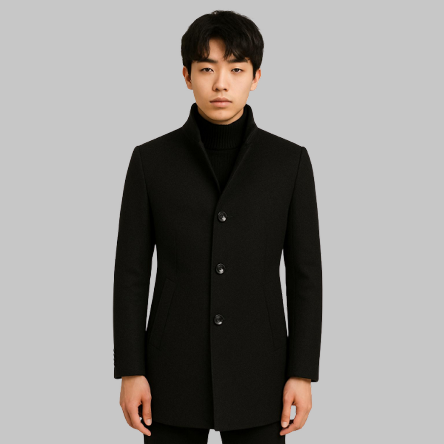 LONG SINGLE-BREASTED TRENCH COAT